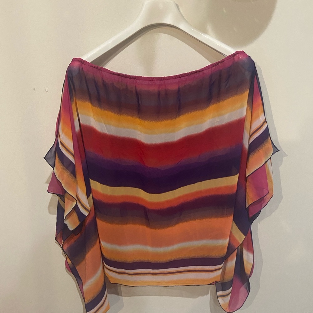 Multicolor Off-Shoulder Women Top